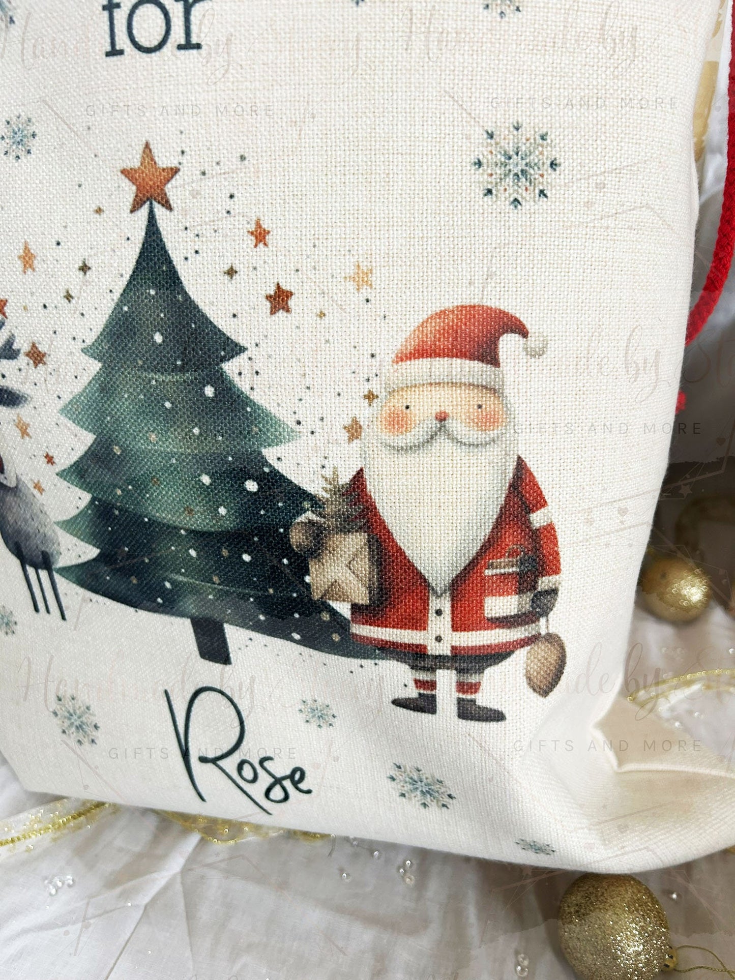Personalised Christmas Bag|Seasonal Sack/Stocking|Three Styles|Editable Text|Stocking Filler|Xmas Design|Special Delivery|First Christmas