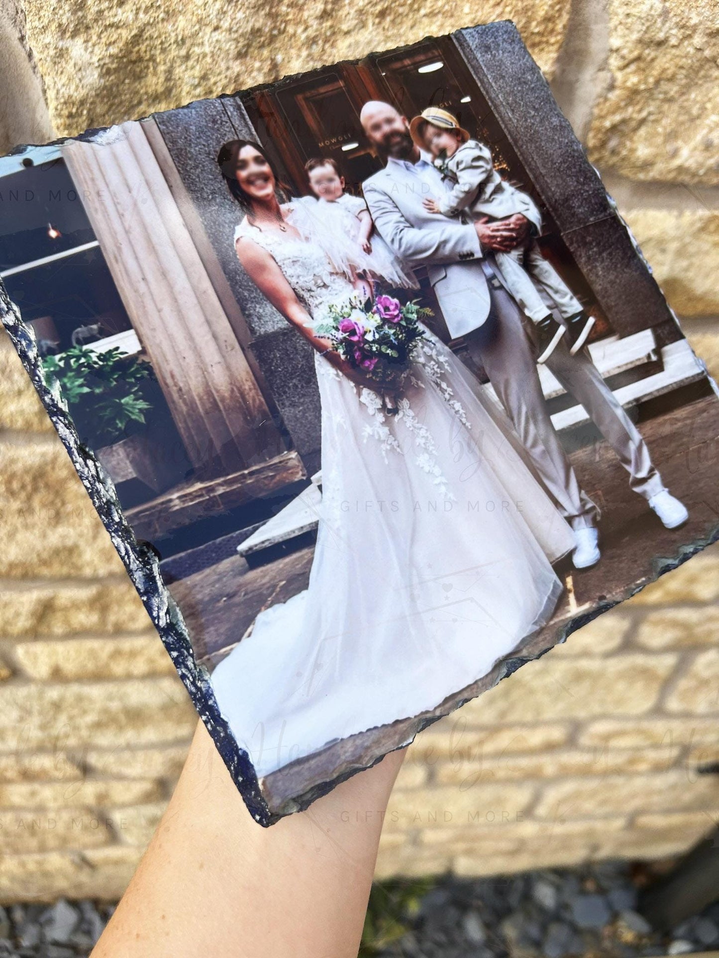 Photo Panel Slate|Personalised Family Keepsake Photo Frame|Unique Gift Idea for Mother's Day|Father's Day|Birthday|Christmas