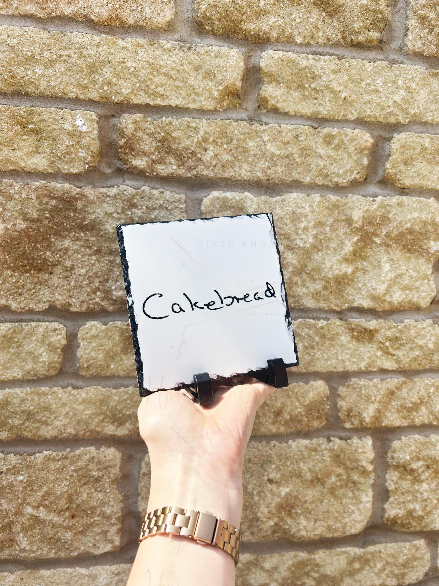 Personalised Slate|Loved Ones Handwriting Gift|Keepsake Memory Token|Display Present|Home Decor|Childs Writing Art