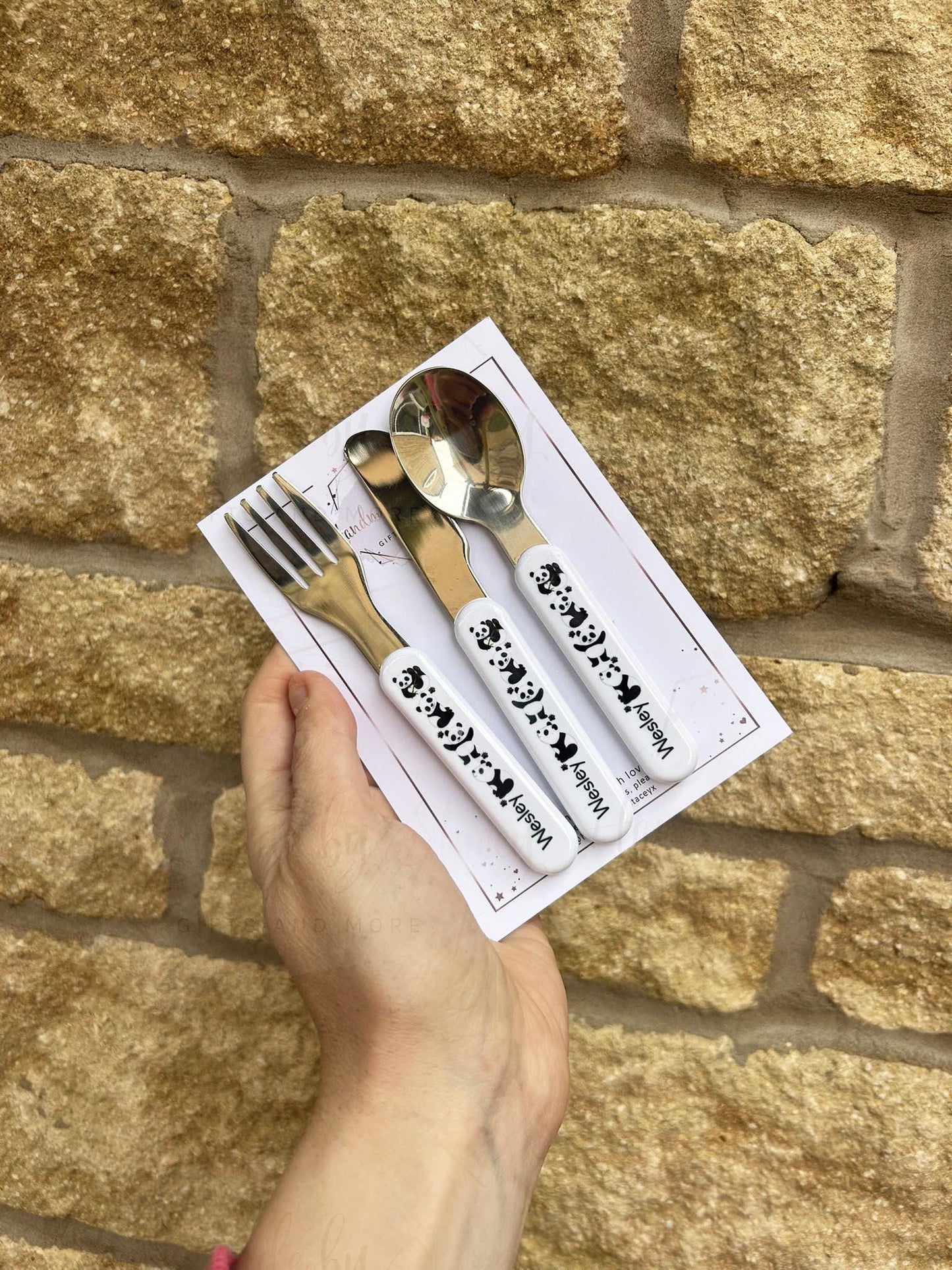 Personalised Plastic Childrens Cutlery|Various Designs|First Birthday|Christening