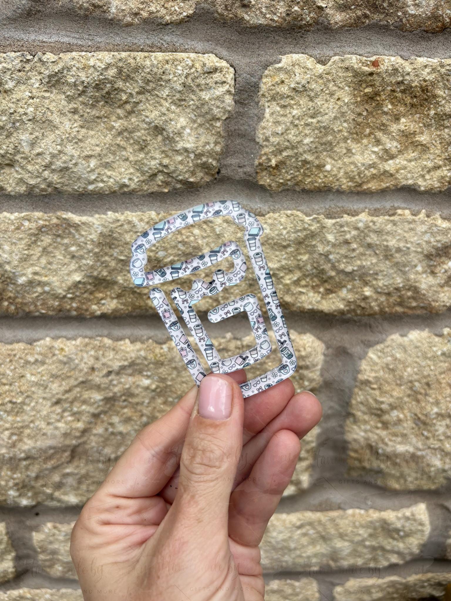 Acrylic Coffee Cup Bookmark: Unique Reading Gift, UK Made