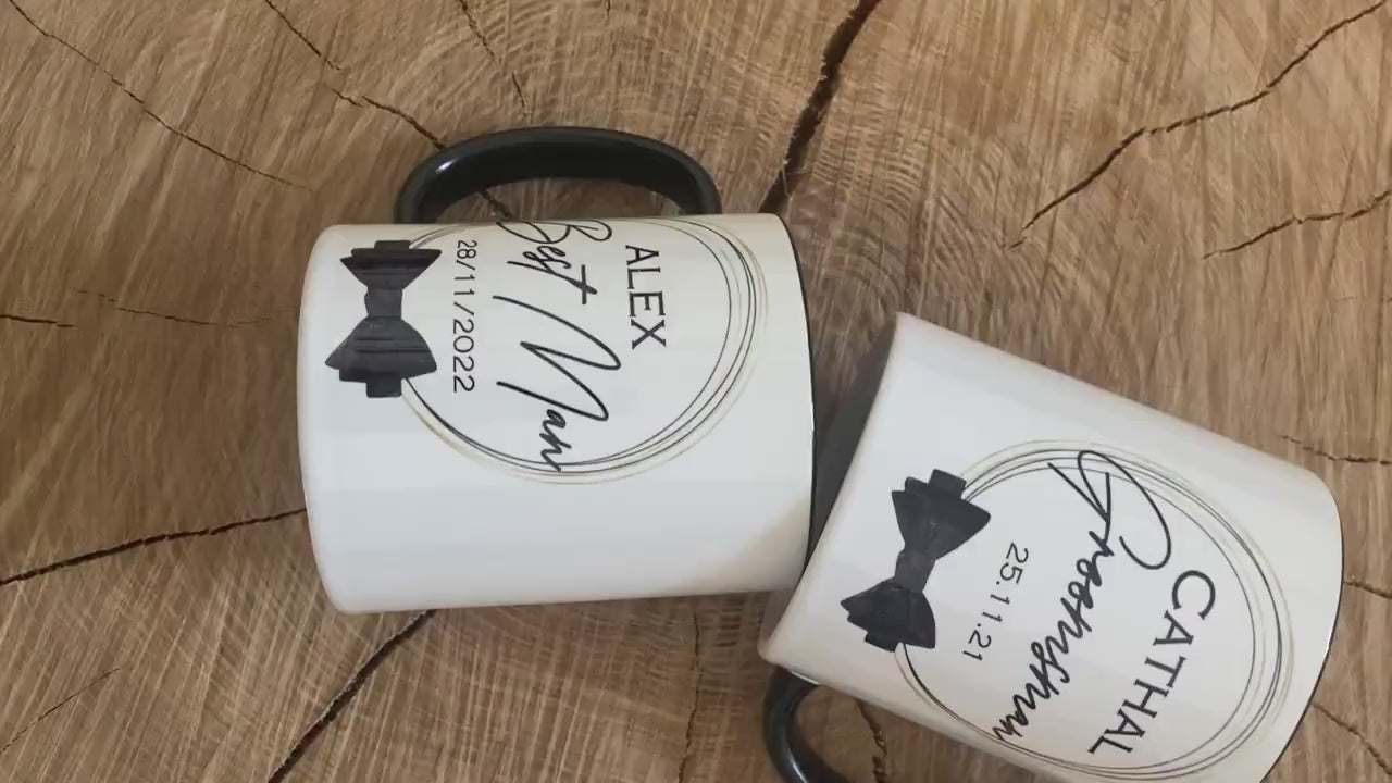 Personalised Ceramic Mug|Best Man Groom Party Usher Gift Idea|Wedding Gift Idea for Him/Groom to Be
