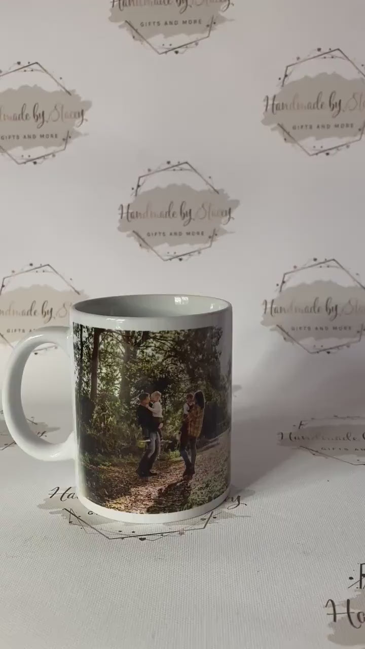 Personalised Photo Mug|Create your Own Images Custom Ceramic White Mug|Birthday Mothers Day Fathers Day Christmas Gift Idea for Him Her