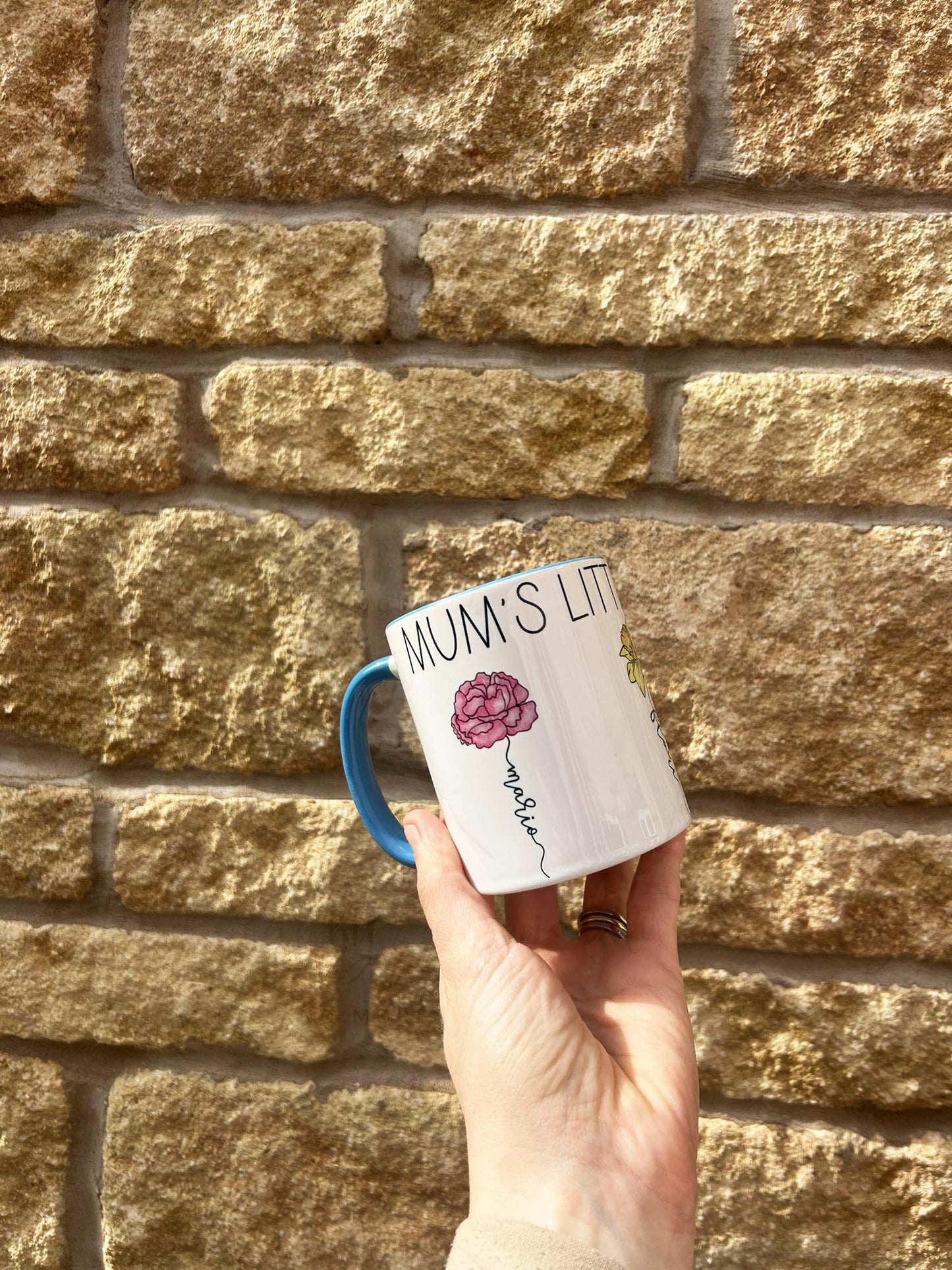 Personalised Birth Flower Ceramic Mug