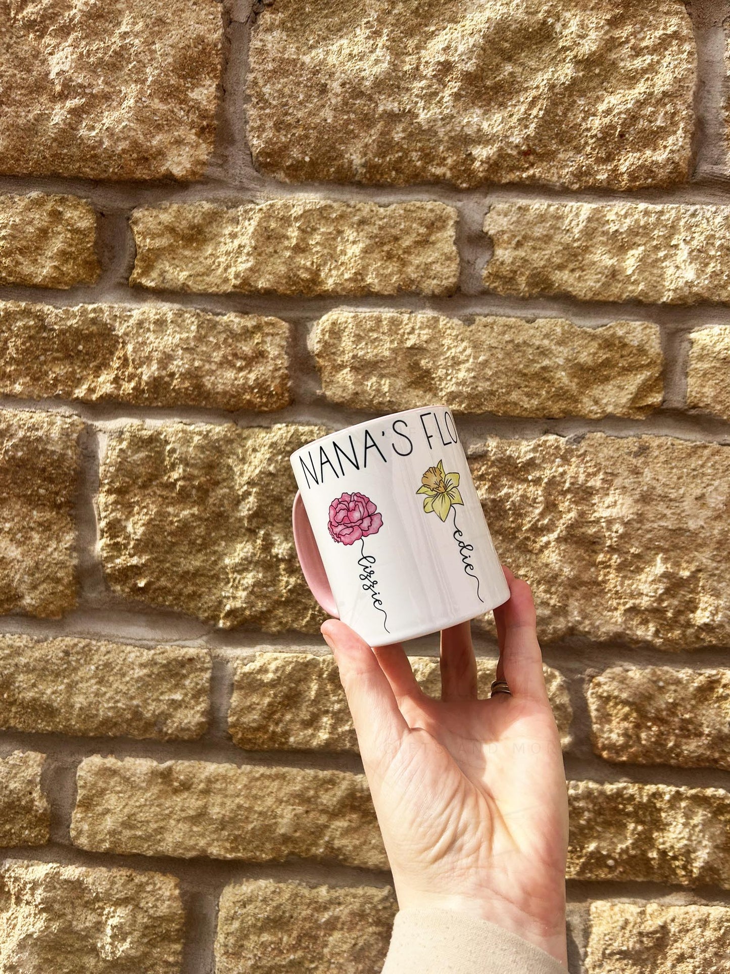 Personalised Birth Flower Ceramic Mug