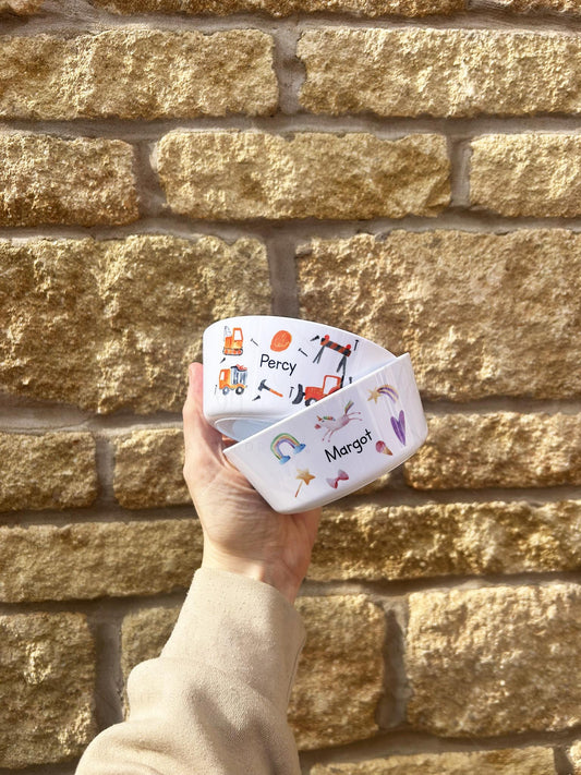 Personalised Plastic Children's Bowl