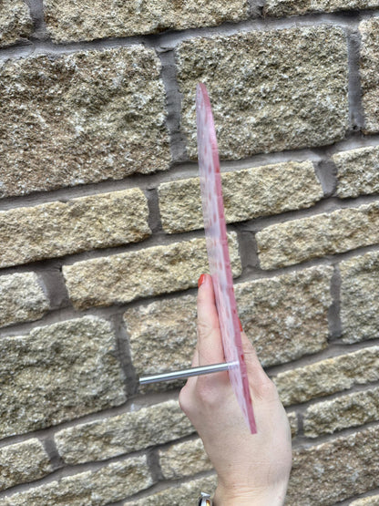 Personalised Pink Cherry Print Acrylic Earring Stand