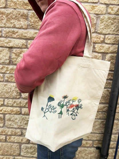 Personalised Childs Artwork Tote Shopper Bag