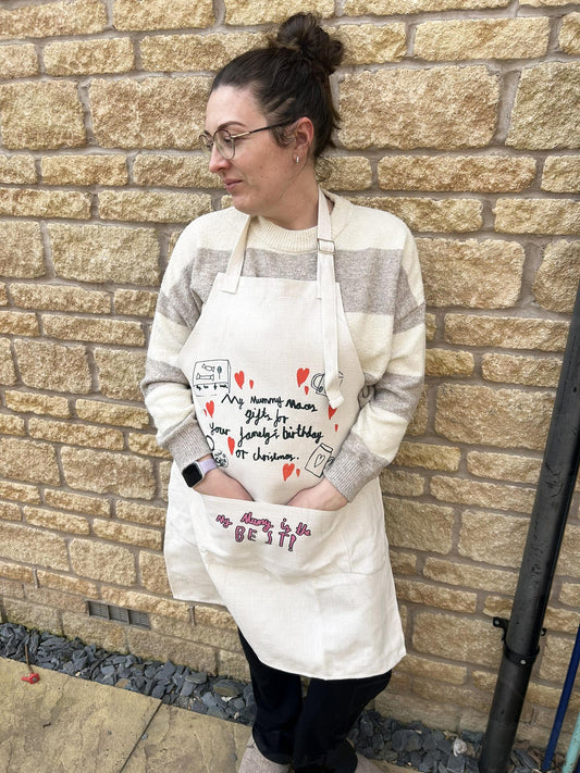 Personalised Child Artwork Adult Apron