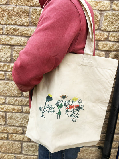 Personalised Childs Artwork Tote Shopper Bag