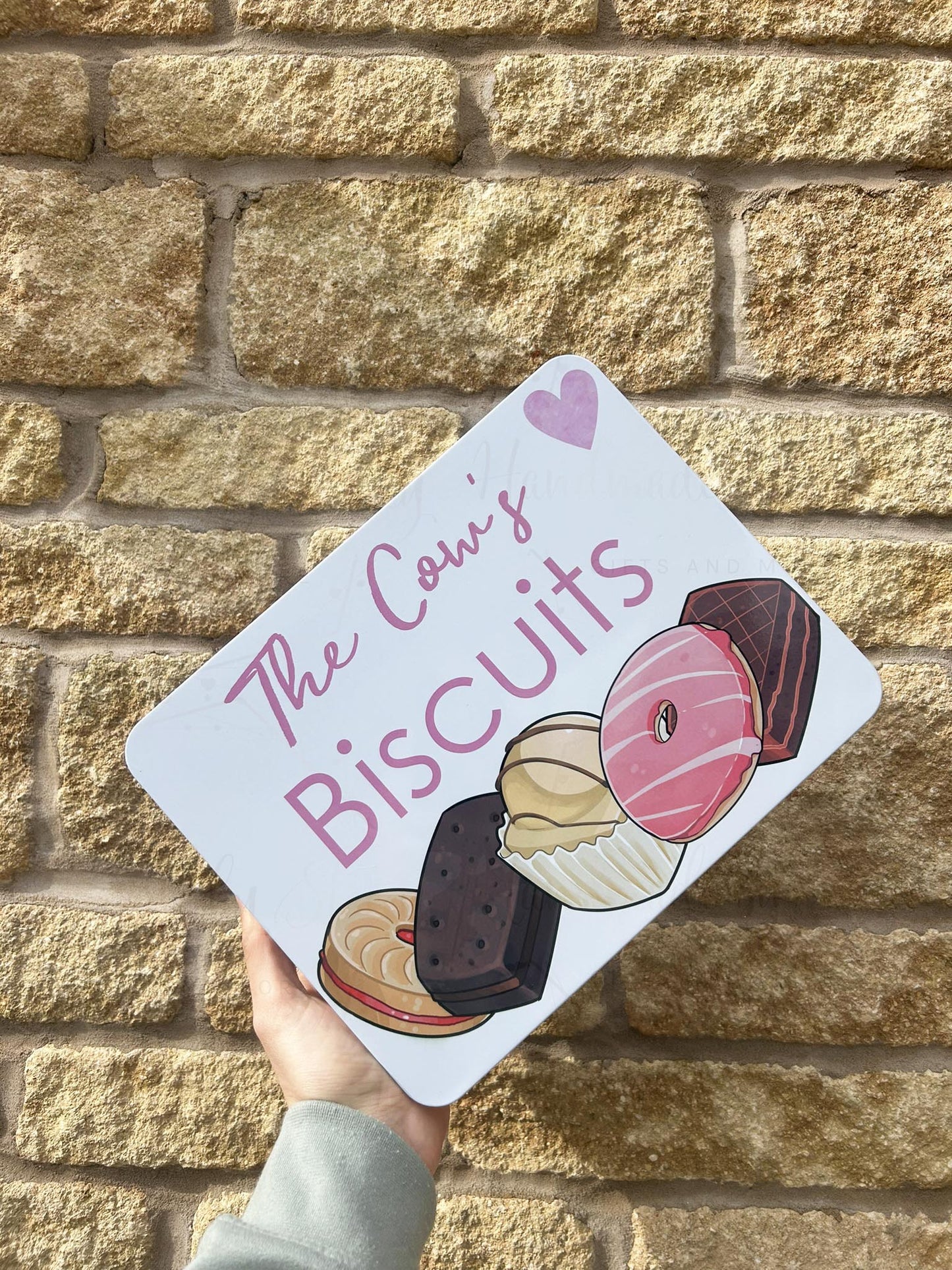 Personalised Novelty Biscuit Metal Tin