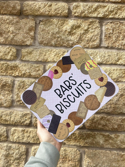 Personalised Novelty Polka Dot Biscuits Metal Tin