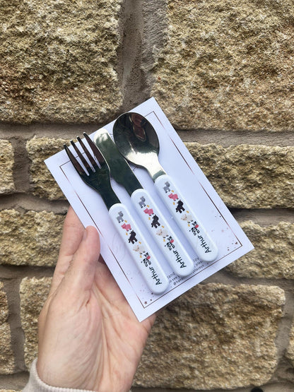 Personalised Plastic Children's Cutlery
