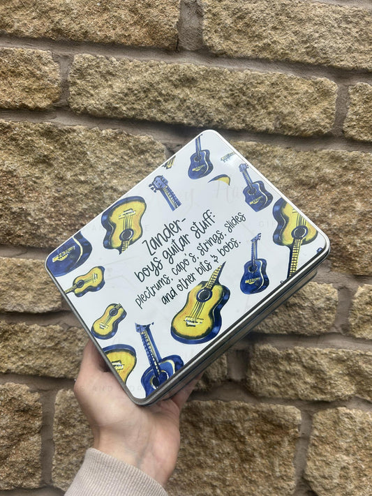 Personalised Novelty Musician Metal Tin