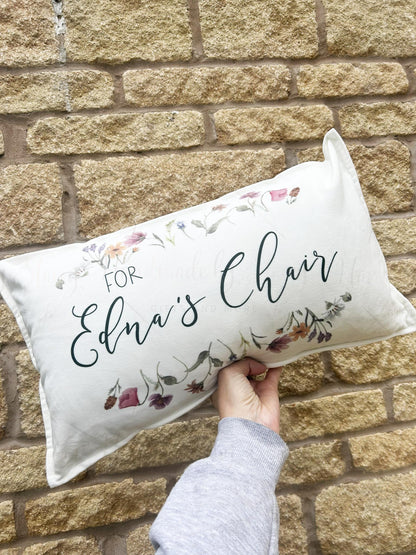 Personalised 30x50cm Wildflower Cushion & Inner
