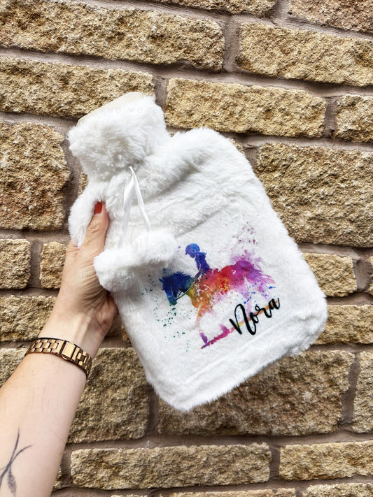Personalised Horse Riding Hot Water Bottle