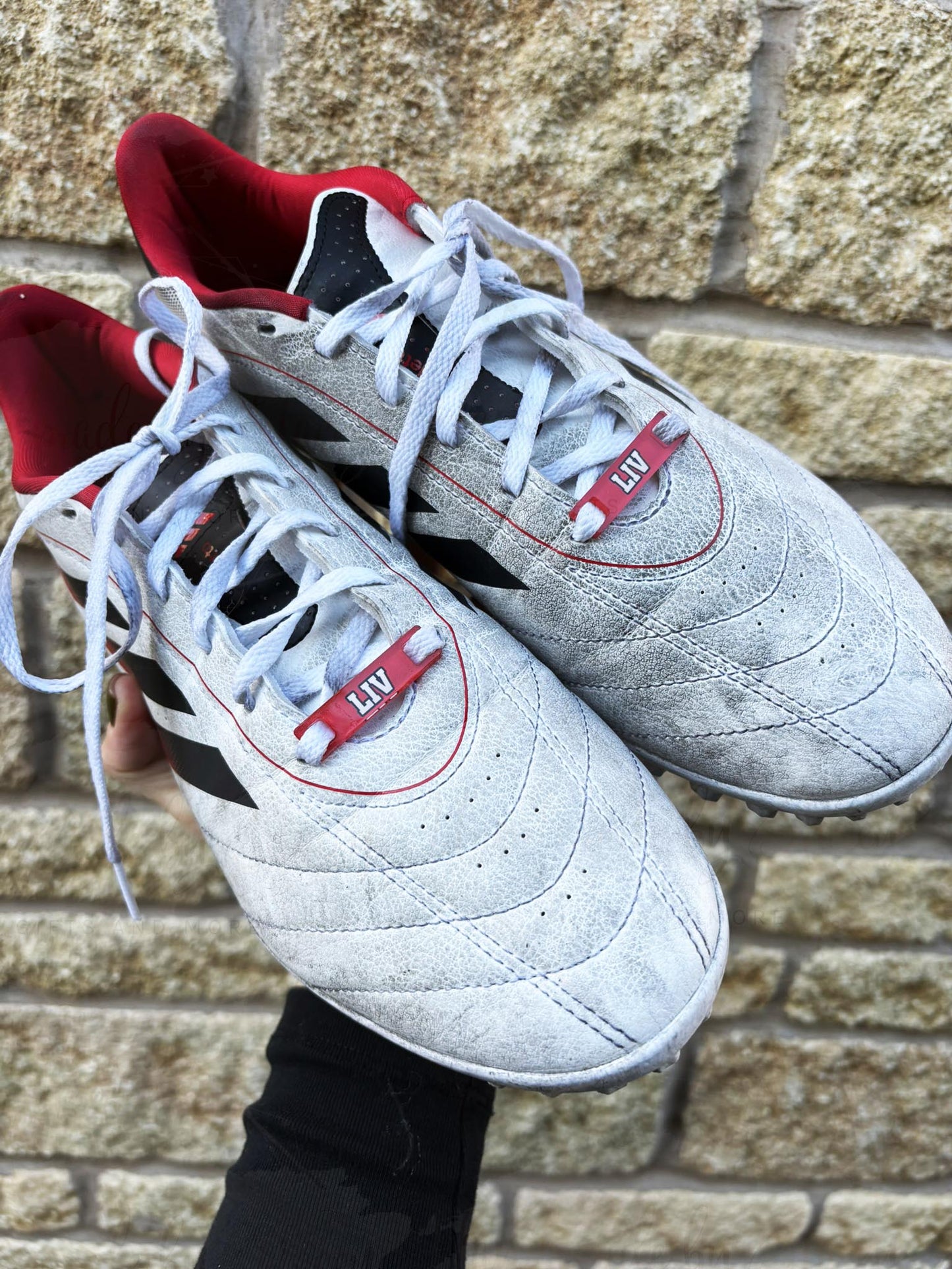 Personalised Acrylic Shoe Trainer Boot Tags, Football Team Design