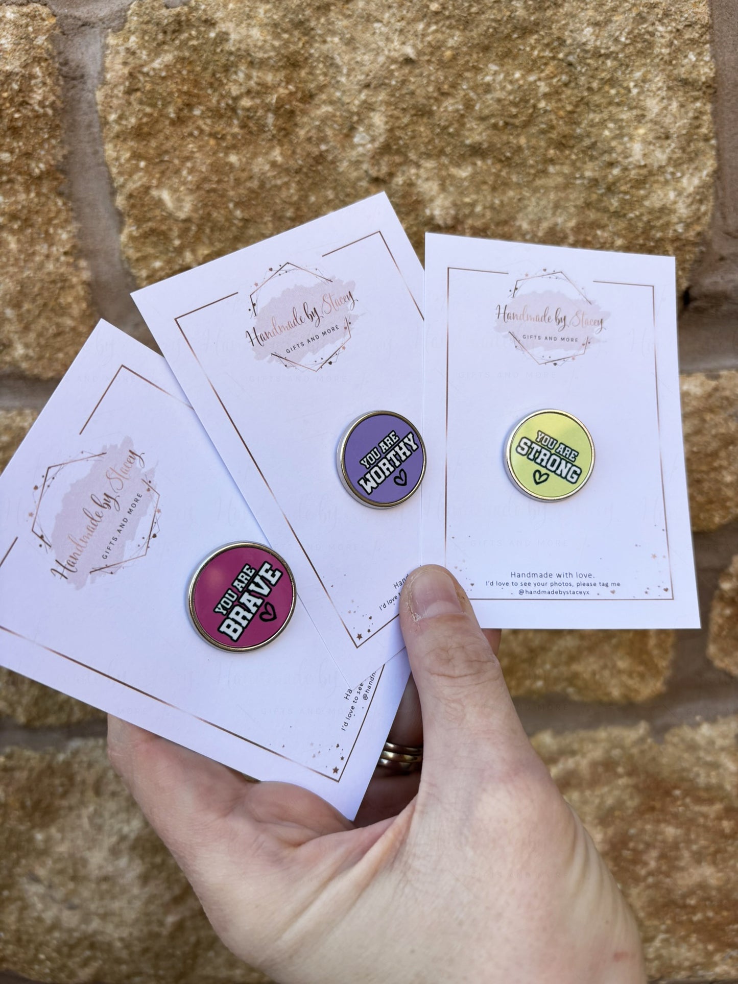 BUY TO DONATE - Jess' Women's Refuge Appeal - Affirmation Pin Badge