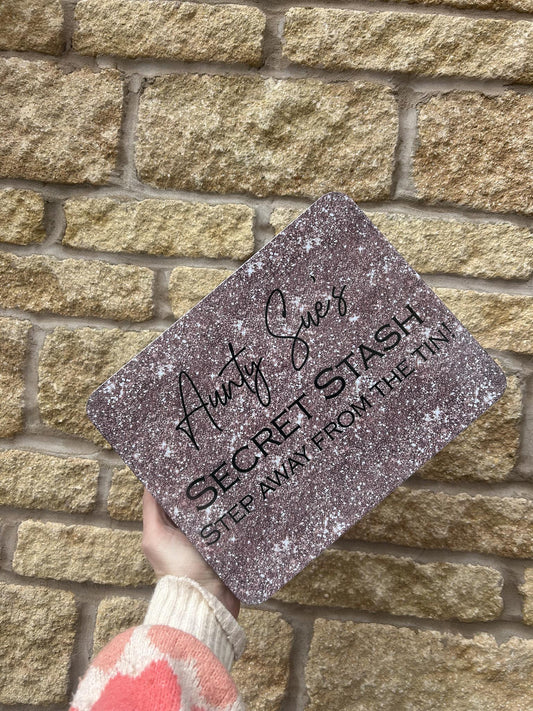 Personalised Novelty Rose Gold Metal Tin