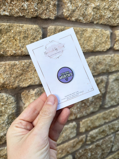 BUY TO DONATE - Jess' Women's Refuge Appeal - Affirmation Pin Badge
