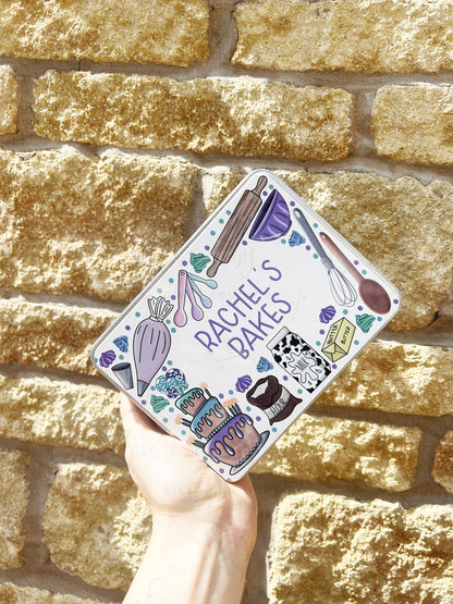 Personalised Novelty Baking Metal Tin