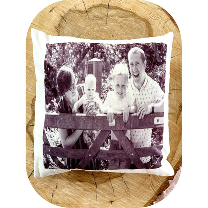 Personalised Photo Cushion Cover|Create your Own Family Present|Keepsake Mothers Day|Father's Day|New Home|Birthday Christmas Gift Idea