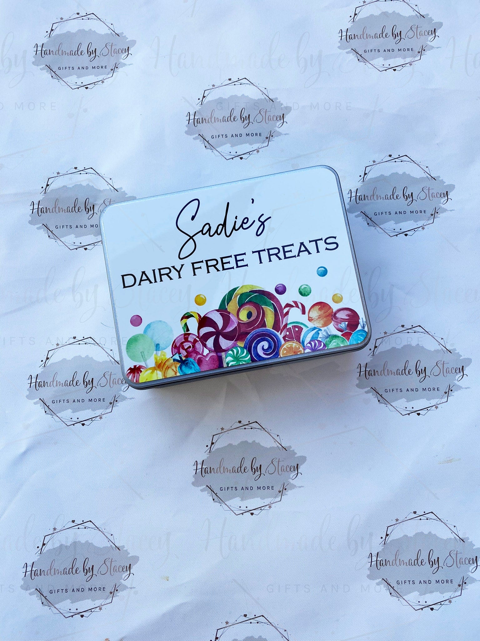 Personalised Novelty Metal Tin|Old Fashioned Sweeties|Sugar Treat Tin|Editable Text|Gift Idea for Grandad|Dad|Uncle|Mum|Aunty|Godparent