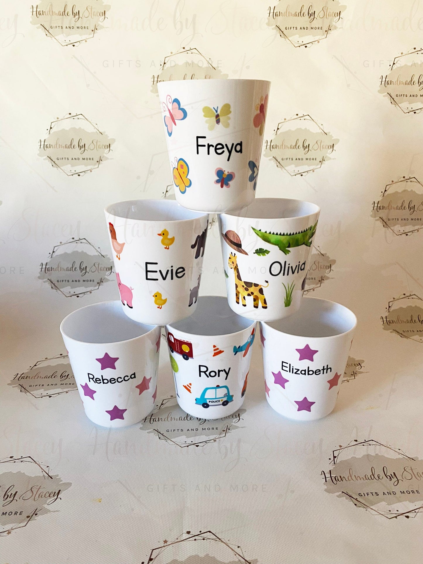 Personalised 8oz or 6oz Unbreakable Plastic Child’s Cup