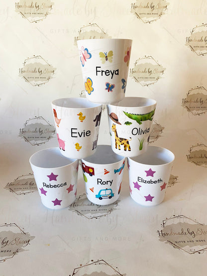 Personalised 8oz or 6oz Unbreakable Plastic Child’s Cup
