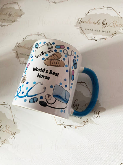 Personalised Ceramic|Plastic Mug|Nursing Thank You|Custom Text|Gift Idea for Junior Doctor|Midwife Graduation Gift Birthday Christmas