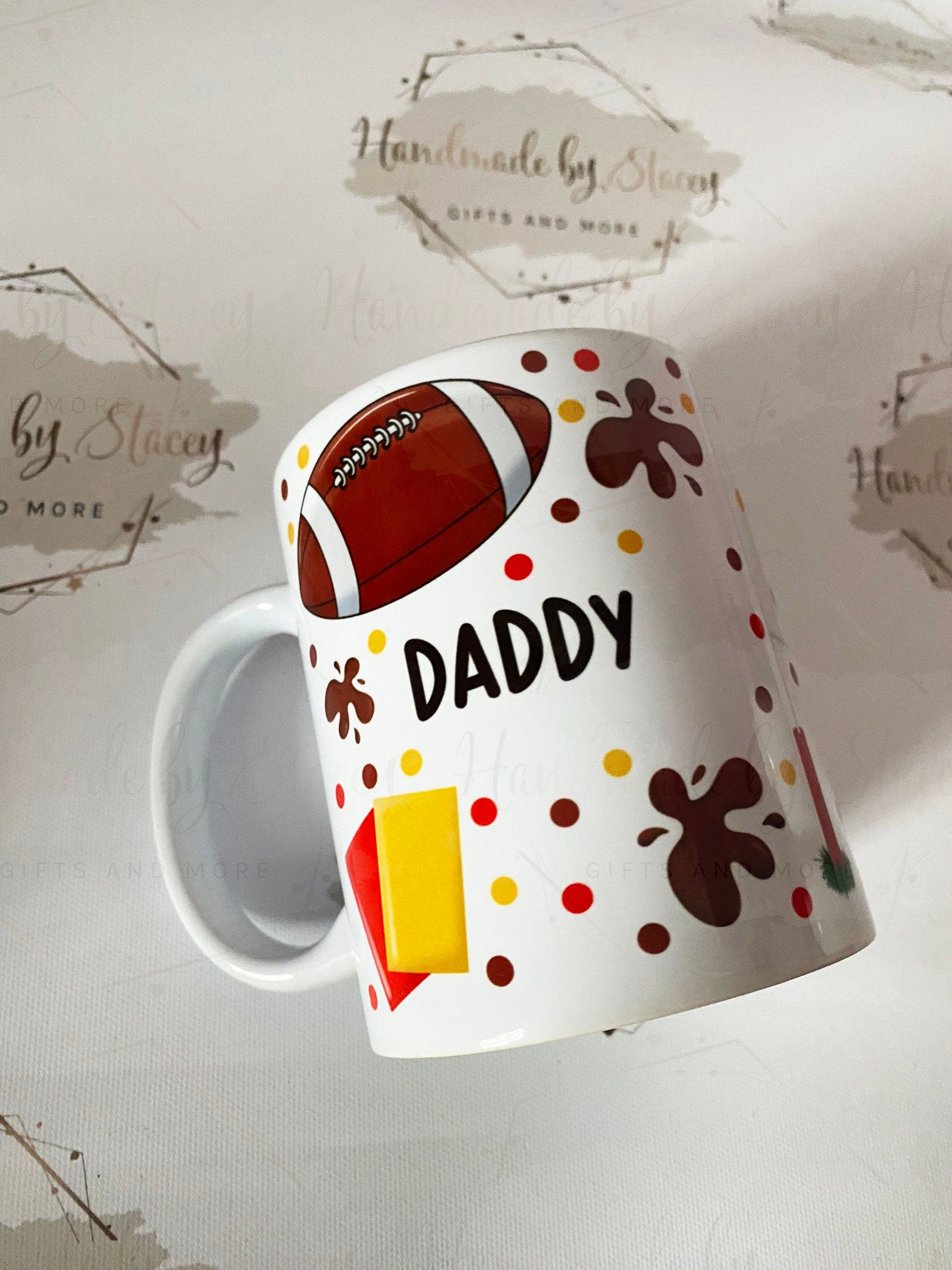 Personalised Ceramic|Plastic Mug|Rugby Sport Fan|Custom Text|Gift Idea for Rugby Lover|11oz Drinking Cup|Gift idea for Him|Her|Father's Day