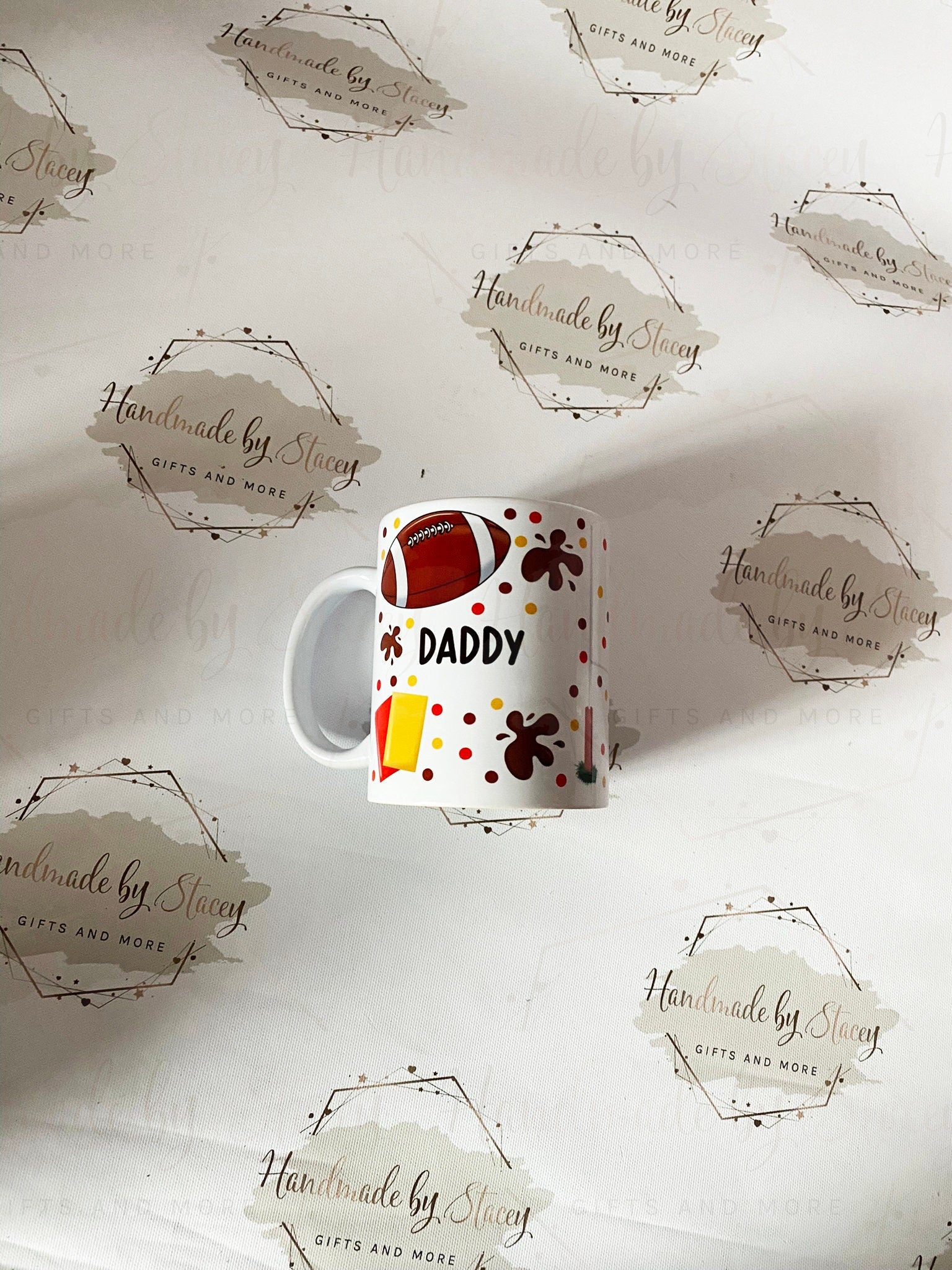 Personalised Ceramic|Plastic Mug|Rugby Sport Fan|Custom Text|Gift Idea for Rugby Lover|11oz Drinking Cup|Gift idea for Him|Her|Father's Day