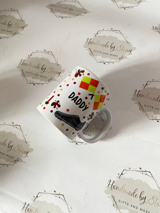 Personalised Ceramic|Plastic Mug|Rugby Sport Fan|Custom Text|Gift Idea for Rugby Lover|11oz Drinking Cup|Gift idea for Him|Her|Father's Day