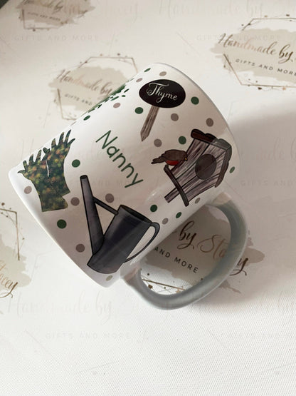 Personalised Ceramic|Plastic Mug|Gardening Cup|Editable Text|Keen Gardener|Gift Idea for Father's Day|Mother's day|Christmas|Reusable