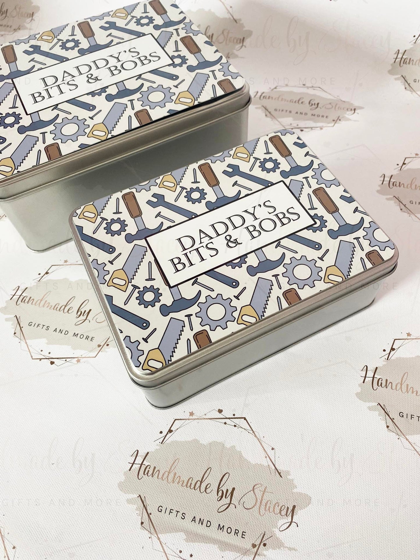 Personalised Novelty Metal Tin|Tool DIY Design|Birthday Christmas Gift|Editable Text|Sweet Biscuit Self Care Box|Father's Day Treat