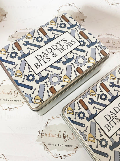 Personalised Novelty Metal Tin|Tool DIY Design|Birthday Christmas Gift|Editable Text|Sweet Biscuit Self Care Box|Father's Day Treat