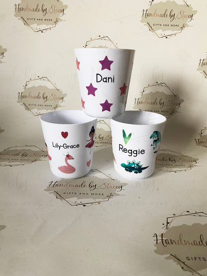 Personalised 8oz or 6oz Unbreakable Plastic Child’s Cup