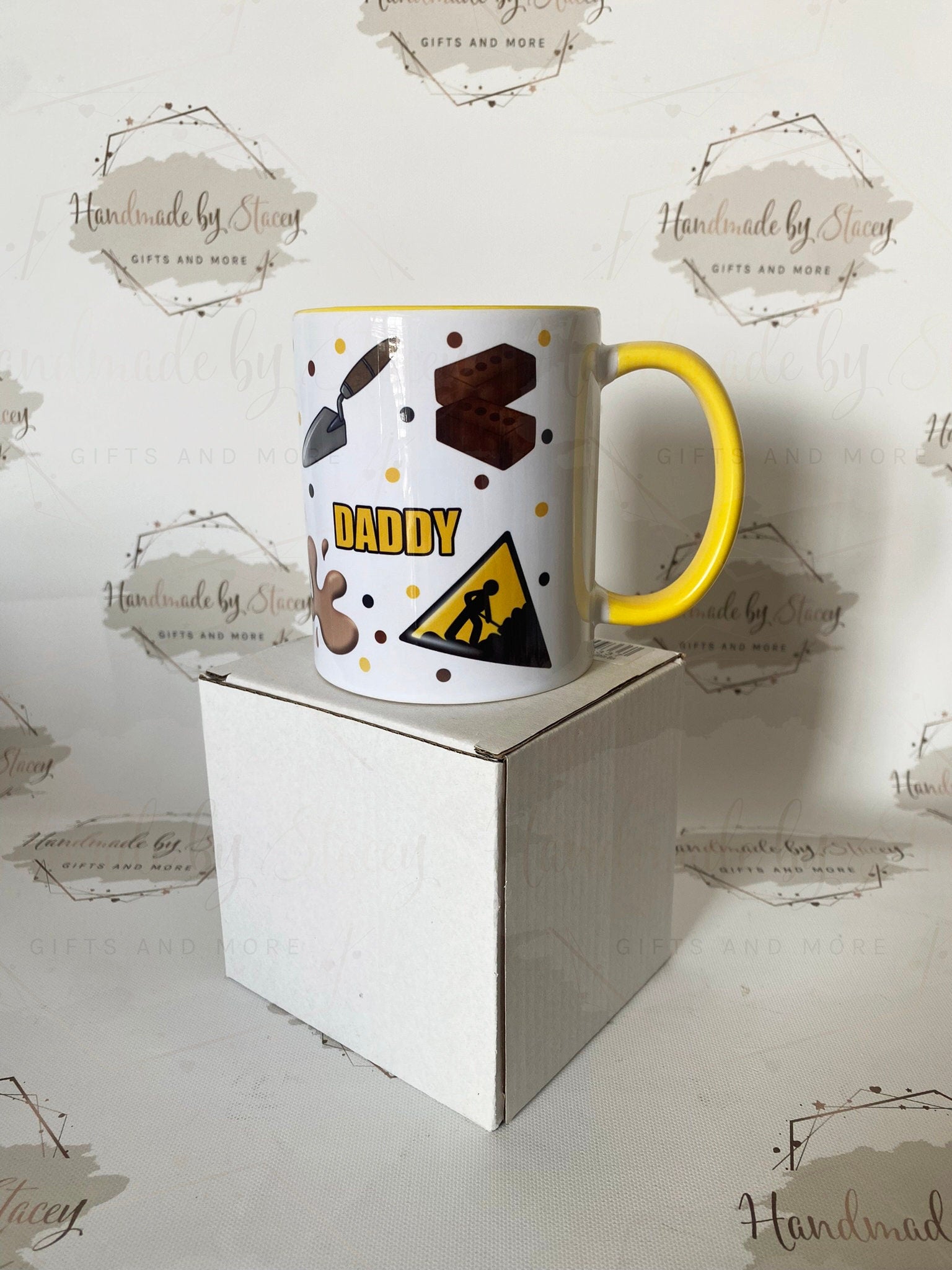 Personalised Ceramic Mug|Builders Tea|Labourer Handy Man Gift Idea|Custom Text|Birthday Christmas Gift for Him|Grandad|Daddy|Stepdad|Uncle