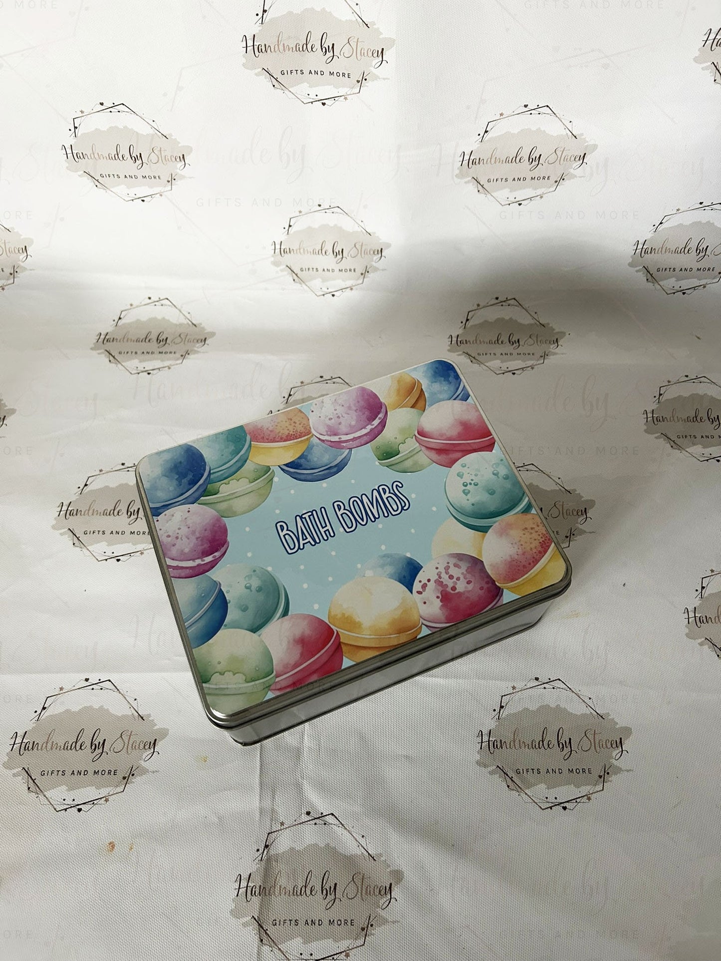 Personalised Novelty Metal Tin|Bath Bomb Gift Box|Bath Accessories|Mothers Day Friend Sister Child Gift Idea|Birthday Christmas Present