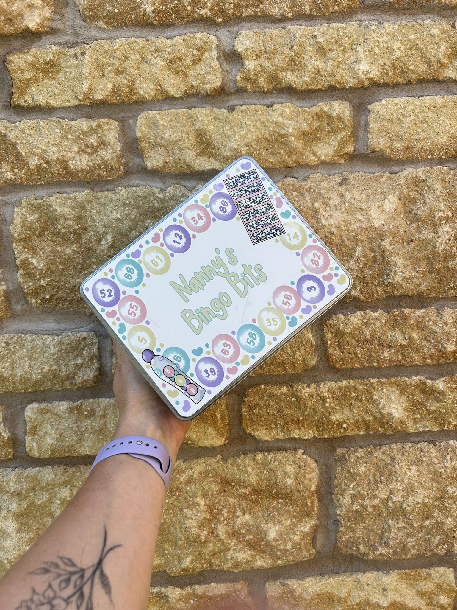 Personalised Novelty Metal Tin|Custom Text|Bingo Design|Dabber| Birthday Gift for Him|Her|Sweet Chocolate Tin
