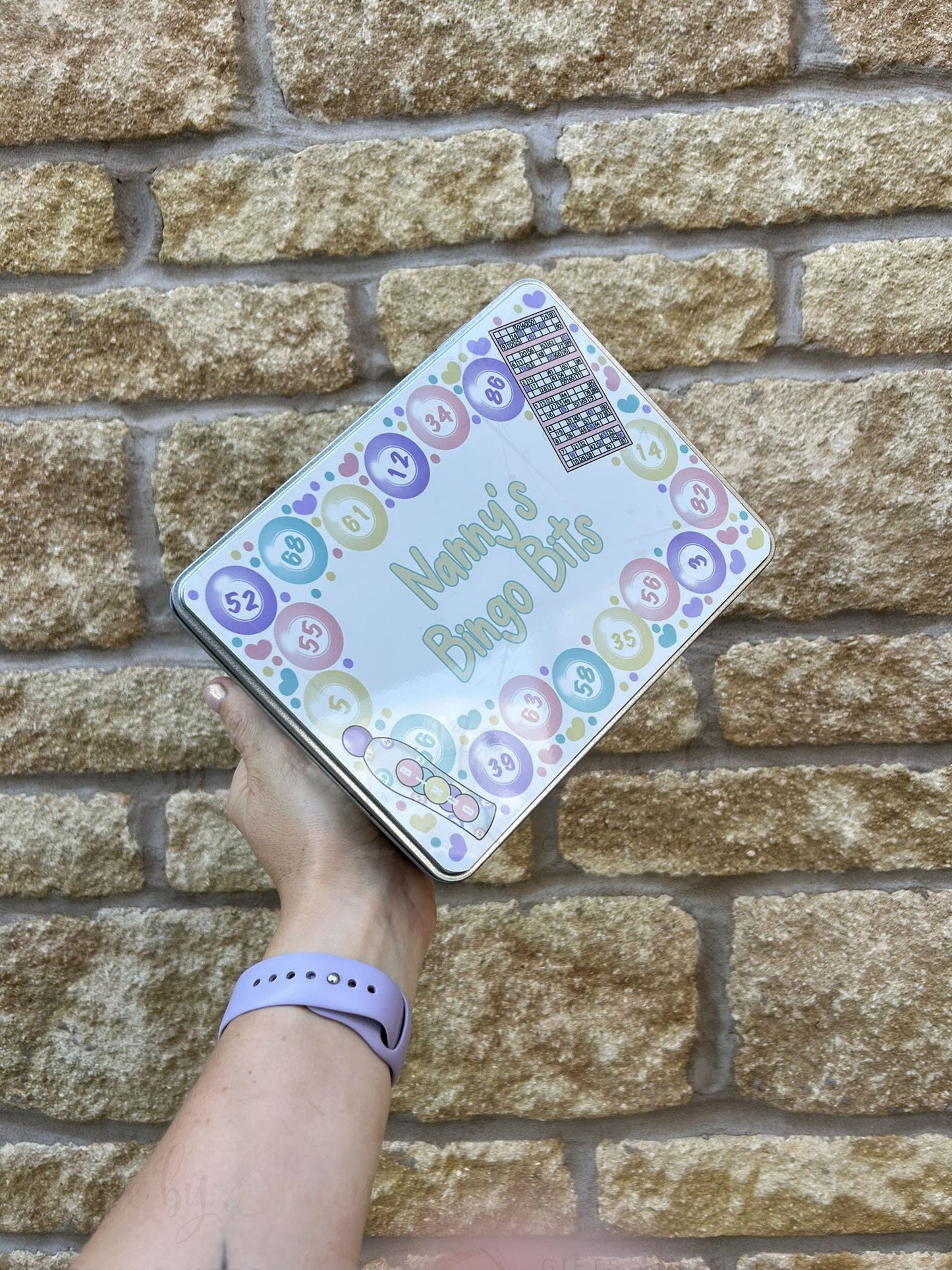 Personalised Novelty Metal Tin|Custom Text|Bingo Design|Dabber| Birthday Gift for Him|Her|Sweet Chocolate Tin