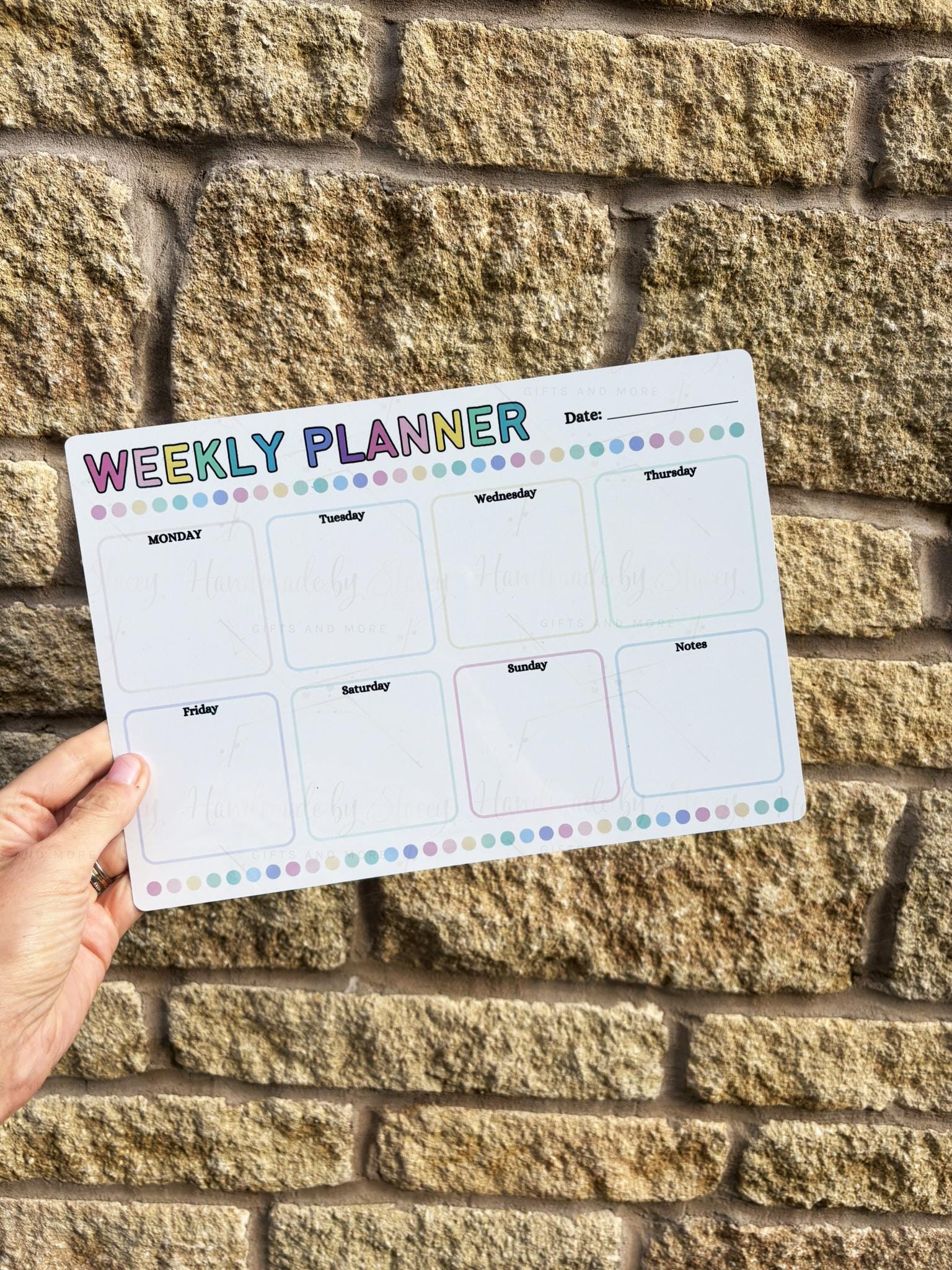 A4 Aluminium Reusable Weekly Whiteboard Planner|Four Designs|Family Organiser