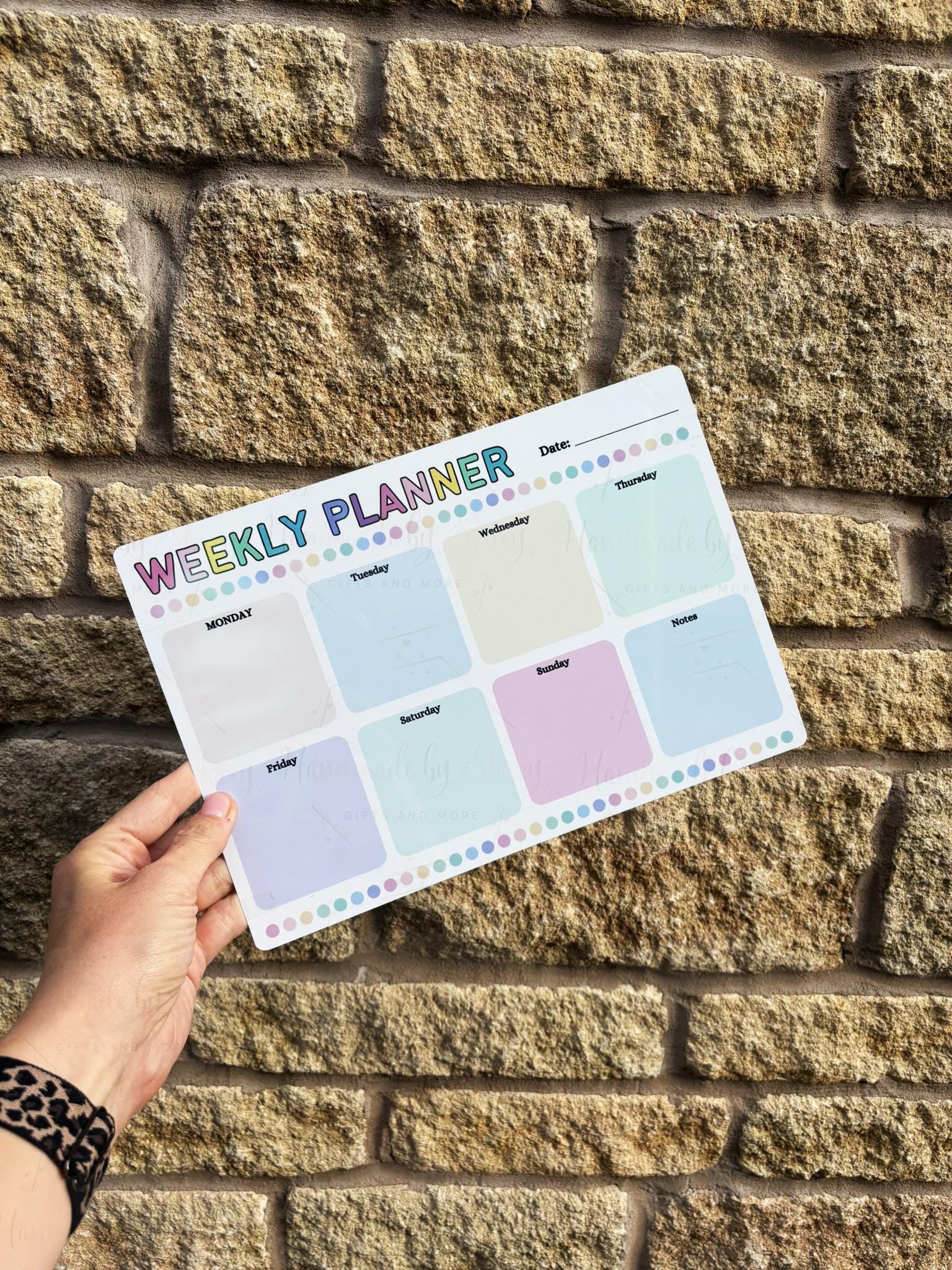 A4 Aluminium Reusable Weekly Whiteboard Planner|Four Designs|Family Organiser