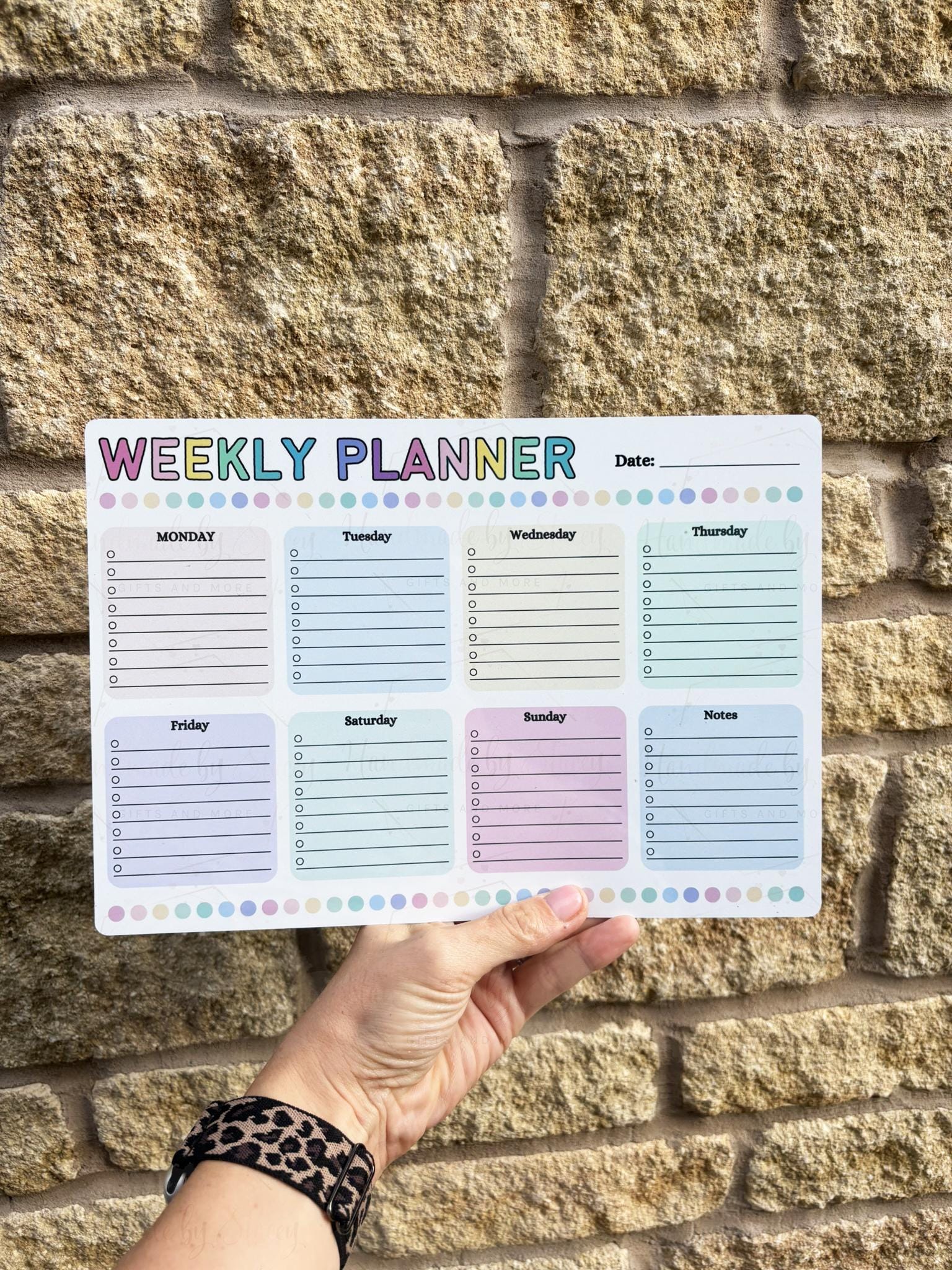A4 Aluminium Reusable Weekly Whiteboard Planner|Four Designs|Family Organiser