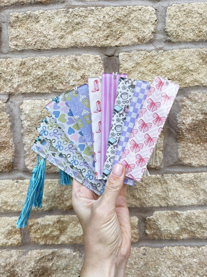 Acrylic Bookmark & Tassel|Various Design|Cowboy|Bows|Hearts|