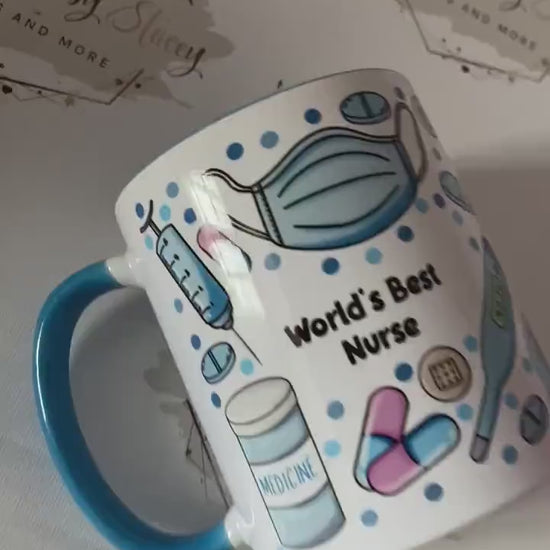 Personalised Ceramic|Plastic Mug|Nursing Thank You|Custom Text|Gift Idea for Junior Doctor|Midwife Graduation Gift Birthday Christmas