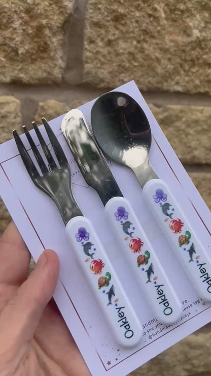 Personalised Plastic Children's Cutlery