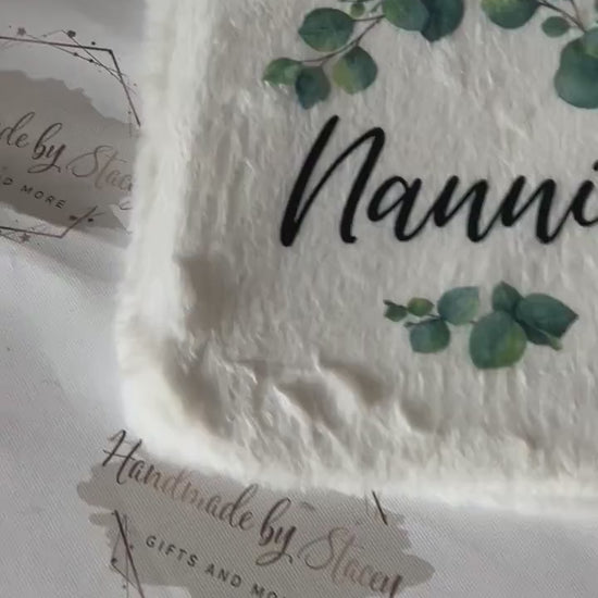 Personalised Hot Water Bottle|Eucalyptus Floral Design|Editable Text|Limited Birthday Christmas Warm Gift Idea|For Mum Grandparent Friend