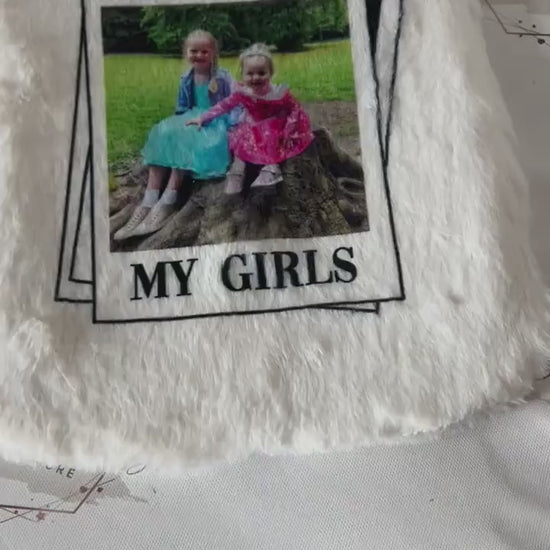 Personalised Hot Water Bottle|Photo Polaroid Design|Editable Text|Limited Birthday Christmas Warm Gift Idea|For Mum Grandparent Friend