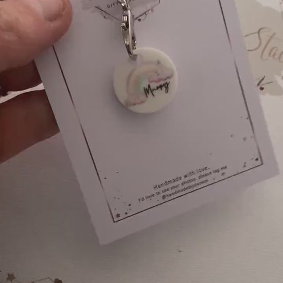 Personalised Trolley Coin|Rainbow Shopping Trolley Token|Thank you Small Keepsake Gift Idea for Mothers Day|Nannys|Birthdays